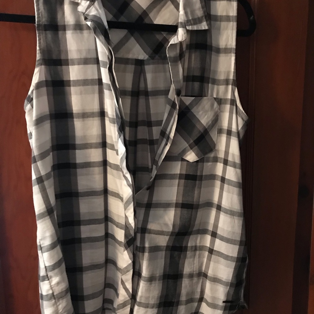 Calvin Klein checkered vest shirt